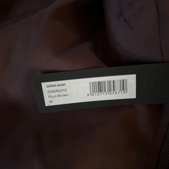 Oner Active Unified Jacket and Unified Wrap Leggings in Plum Brown - Picture 6 of 7